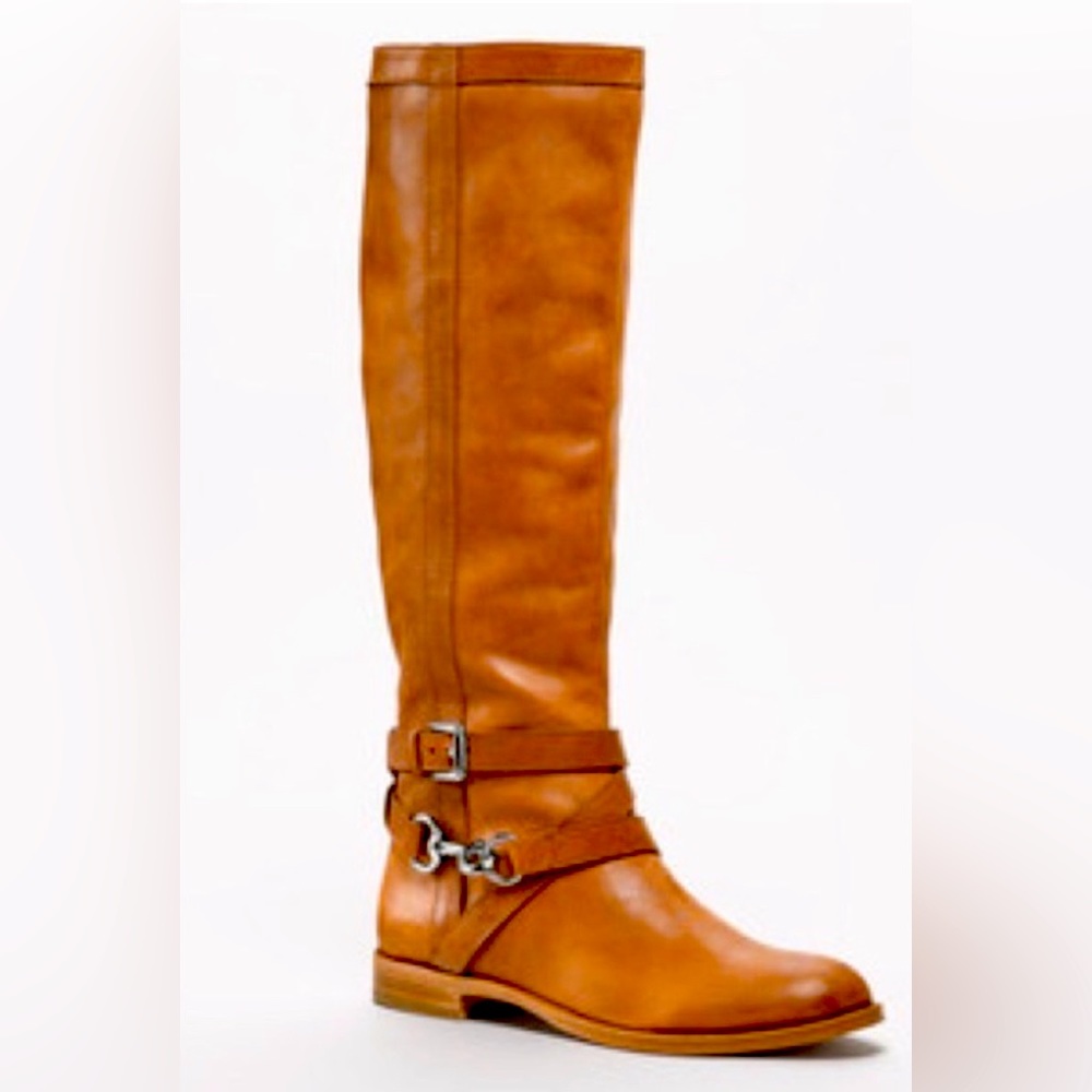 Coach Vintage leather knee-hi riding boot caramel Sz 6B